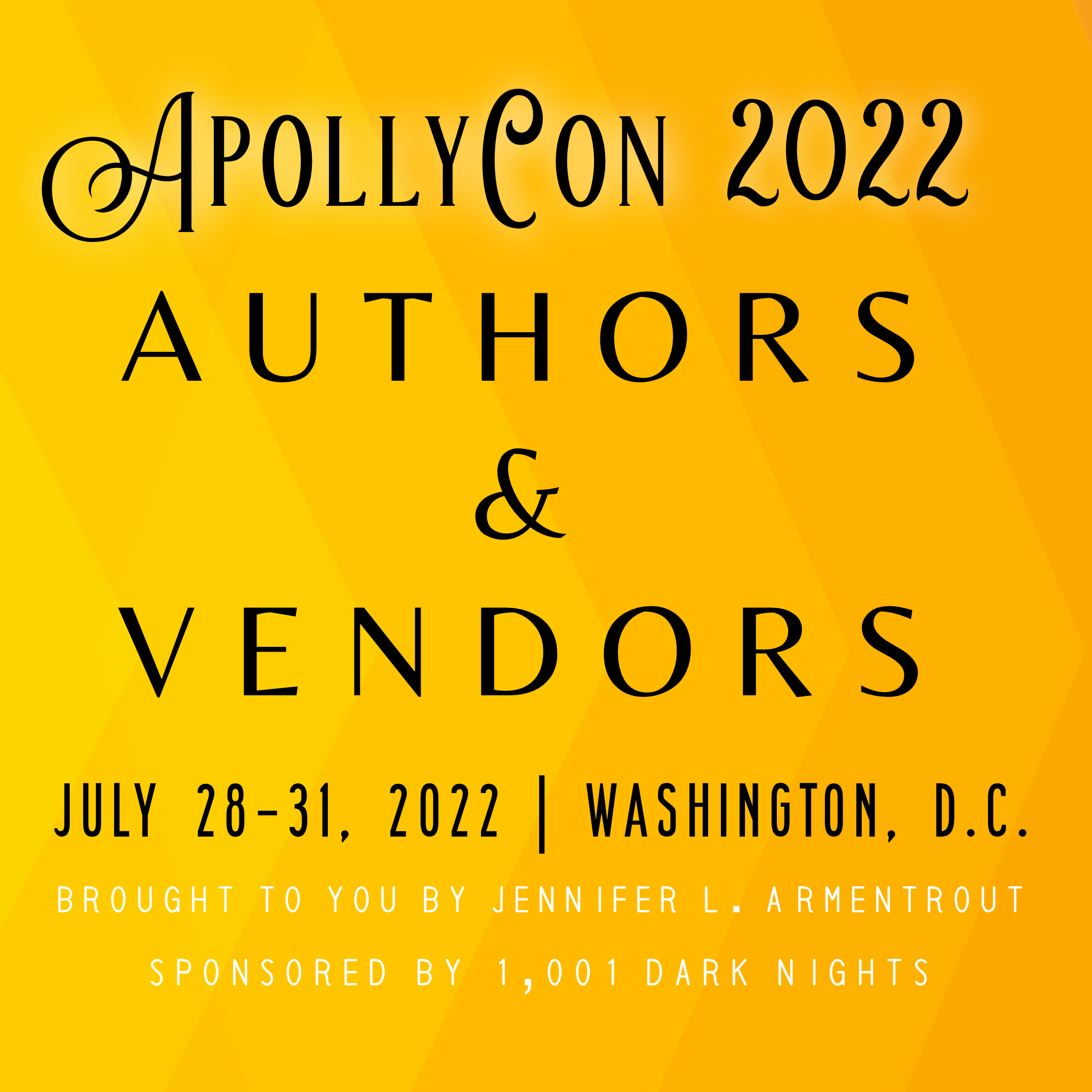 Introducing the ApollyCon 2023 Lineup! Jennifer L. Armentrout