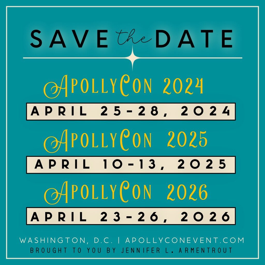 ApollyCon 2024 Author Interest Form NOW OPEN! Jennifer L. Armentrout